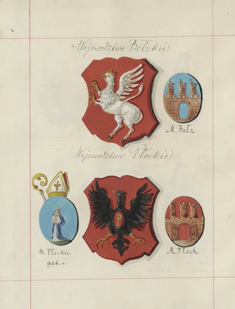 Wappen der Republik Polen und des Großfürstentums Litauen. Bd. 1 Taf. 020 von Boleslaw Starzyński