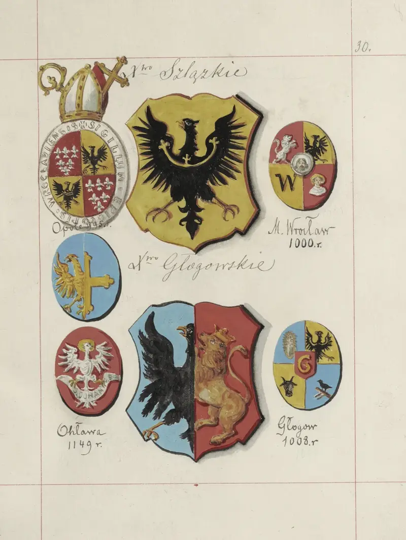 Wappen der Republik Polen und des Großfürstentums Litauen. Bd. 1 Taf. 043 von Boleslaw Starzyński