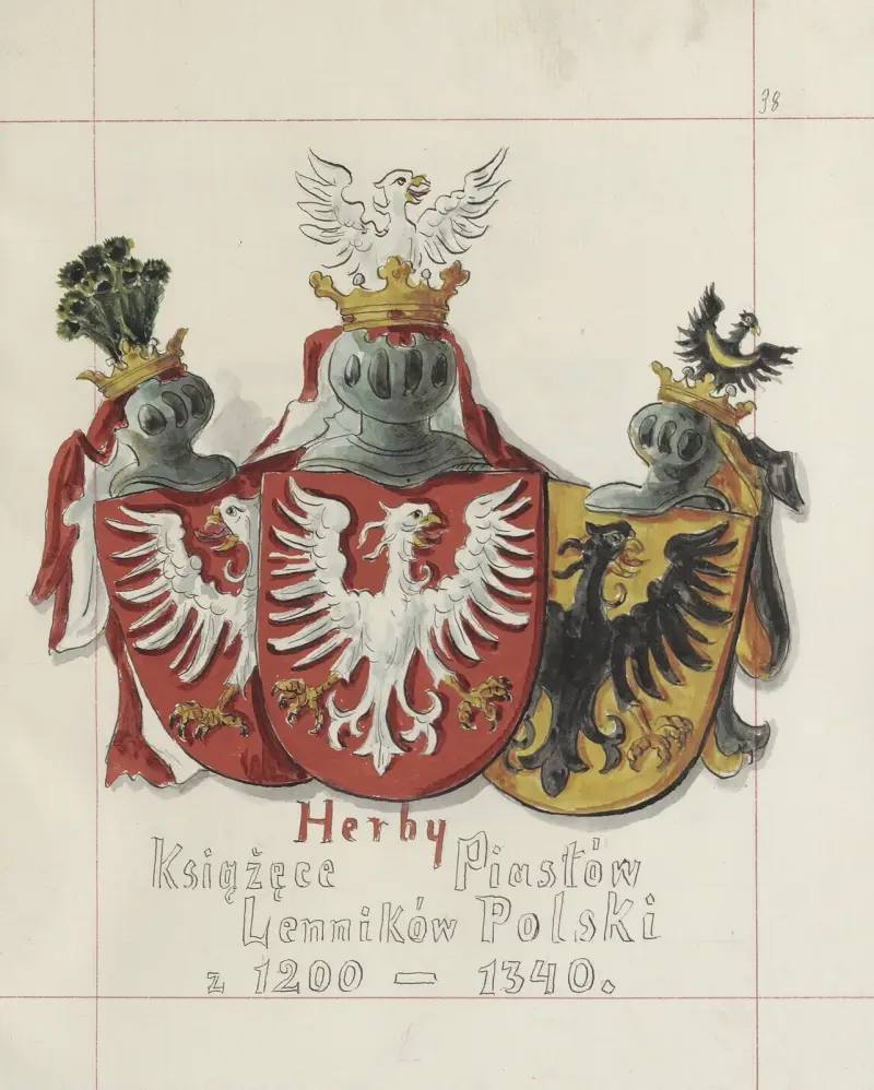 Herby Rzeczypospolitej Polskiej i W. X. Litewskiego. T. 1 Pl.059 av Boleslaw Starzyński