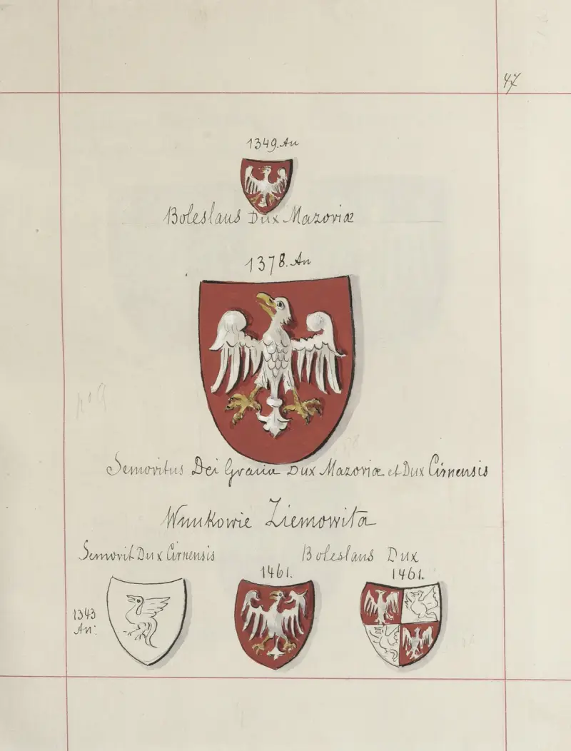 Herby Rzeczypospolitej Polskiej i W. X. Litewskiego. T. 1 Pl.068 av Boleslaw Starzyński