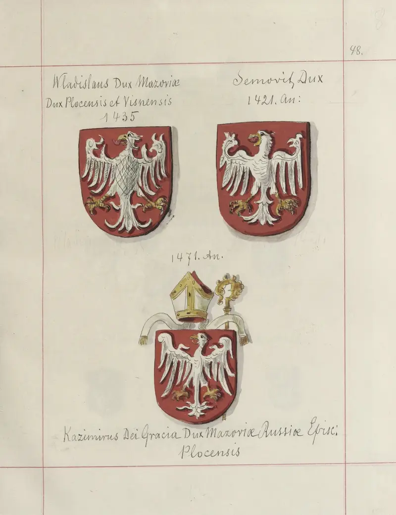 Wappen der Republik Polen und des Großfürstentums Litauen, 1875 – Taf. 069 von Boleslaw Starzyński