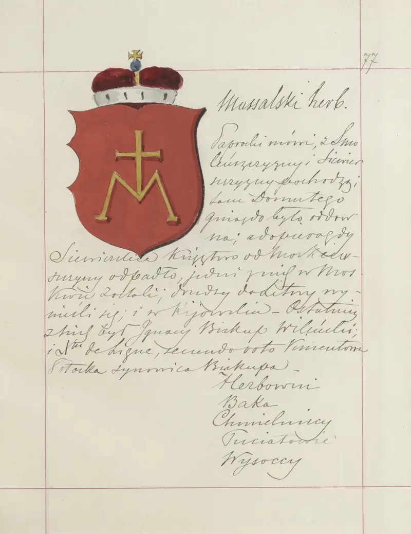 Wappen der Republik Polen und des Großfürstentums Litauen. Bd. 1 Taf. 101 von Boleslaw Starzyński