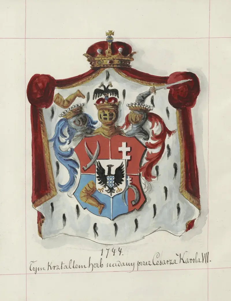 Wappen der Republik Polen und des Großfürstentums Litauen. Bd. 1 Taf. 105 von Boleslaw Starzyński