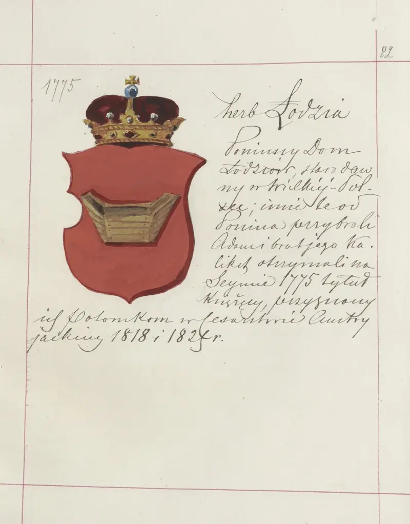 Wappen der Republik Polen und des Großfürstentums Litauen. Bd. 1 Taf. 108 von Boleslaw Starzyński