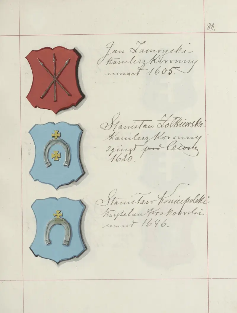 Wappen der Republik Polen und des Großfürstentums Litauen. Bd. 1 Taf. 116 von Boleslaw Starzyński