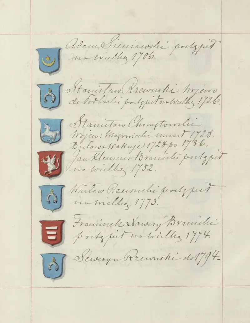 Wappen der Republik Polen und des Großfürstentums Litauen. Bd. 1 Taf. 125 von Boleslaw Starzyński
