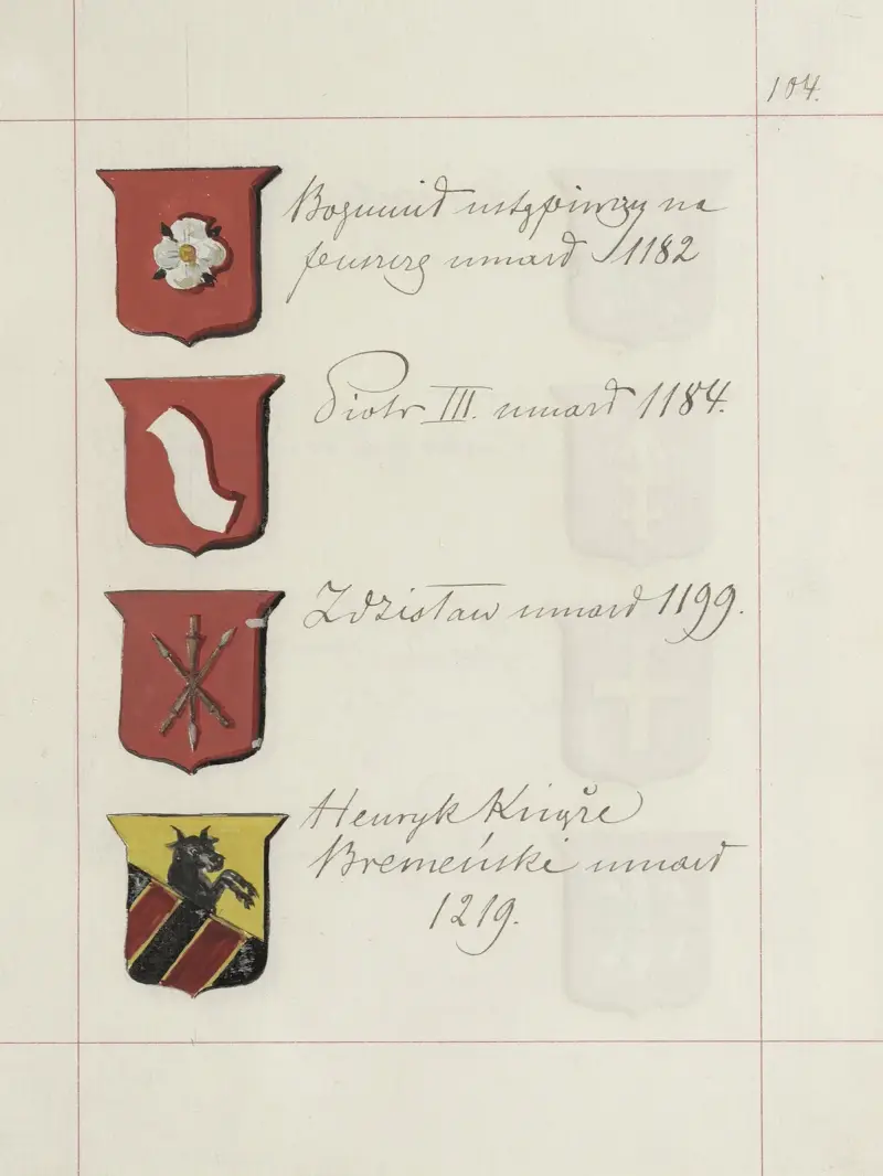 Wappen der Republik Polen und des Großfürstentums Litauen. T. 1 Pl. 148 von Boleslaw Starzyński