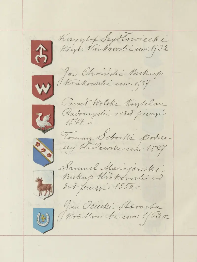 Polské královské a litevského velkoknížectví erby. Díl 1, tabule 169, Boleslaw Starzyński
