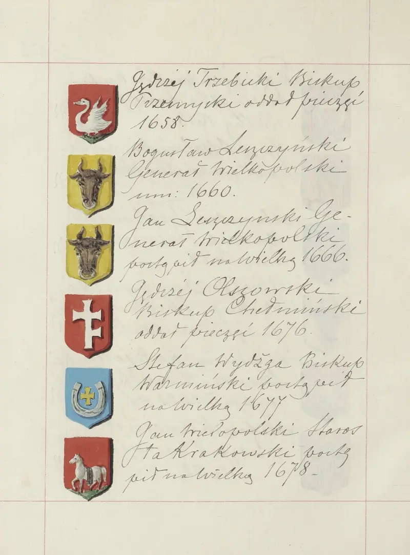 Wappen der Republik Polen und des Großfürstentums Litauen. Bd. 1 Taf. 184 von Boleslaw Starzyński