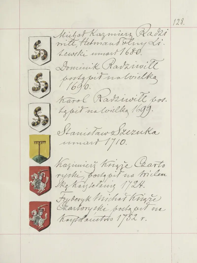 Wappen der Republik Polen und des Großfürstentums Litauen. Bd. 1 Taf. 194 von Boleslaw Starzyński