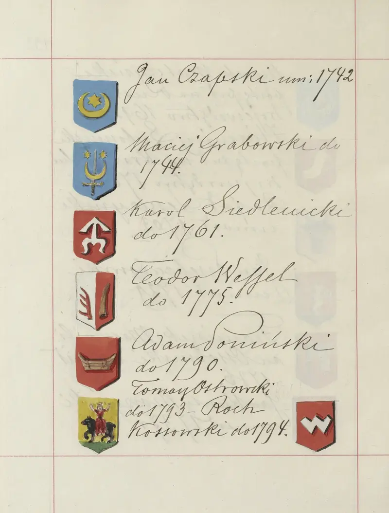 Wappen der Republik Polen und des Großfürstentums Litauen. Bd. 1 Taf. 203 von Boleslaw Starzyński