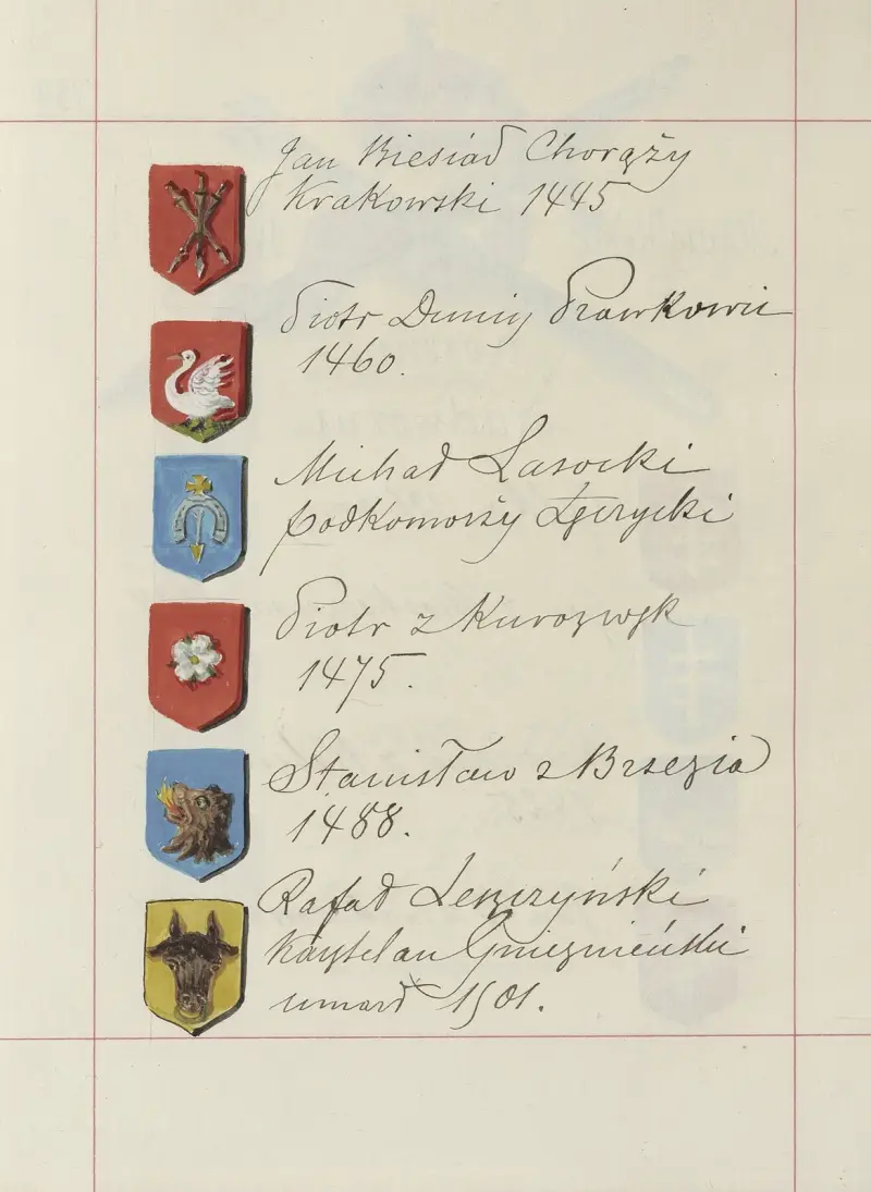 Znaky Polského království a Litevského velkoknížectví. Sv. 1, tab. 215, Boleslaw Starzyński