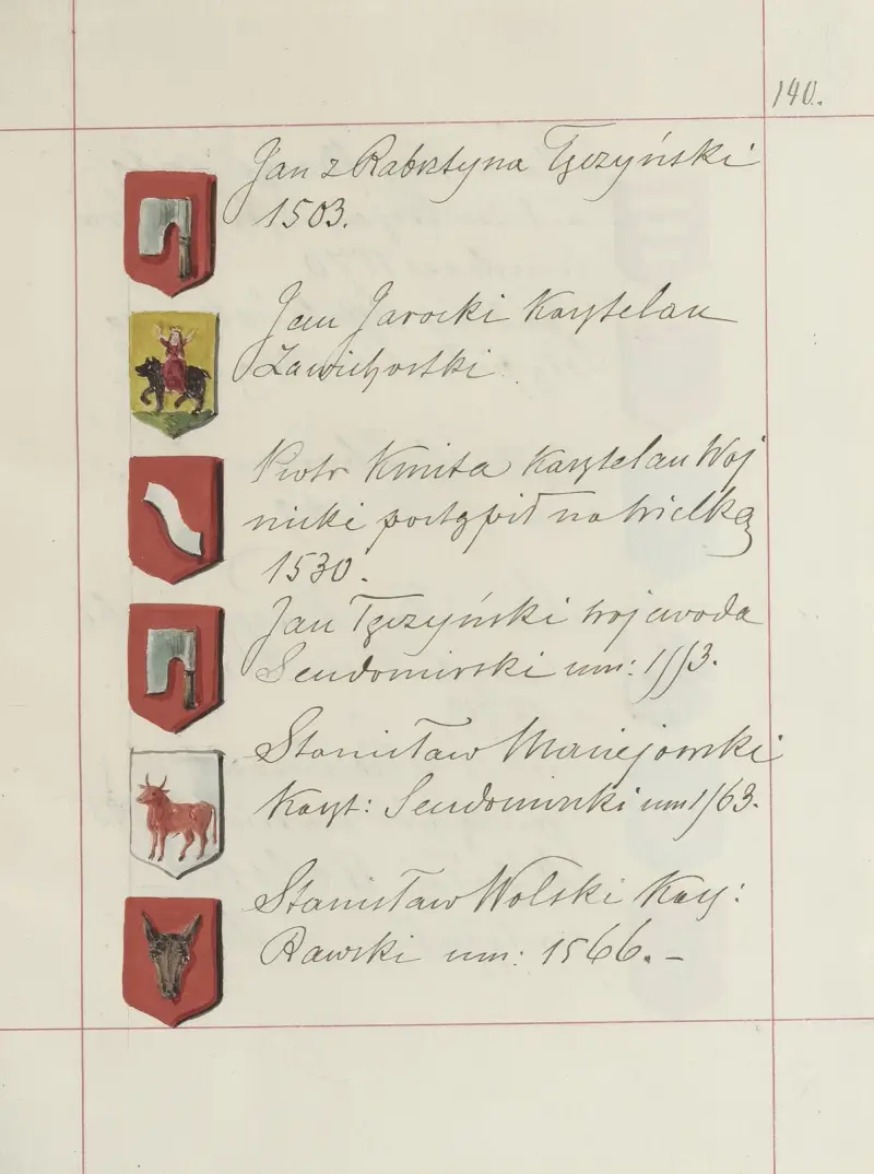 Wappen der Republik Polen und des Großfürstentums Litauen. Bd. 1 Tafel 216 von Boleslaw Starzyński
