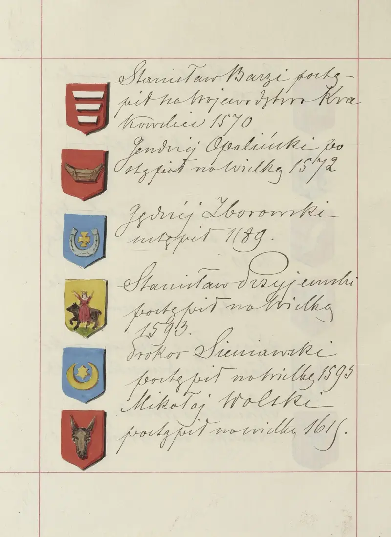 Wappen der Republik Polen und des Großfürstentums Litauen. Bd. 1 Taf. 217 von Boleslaw Starzyński