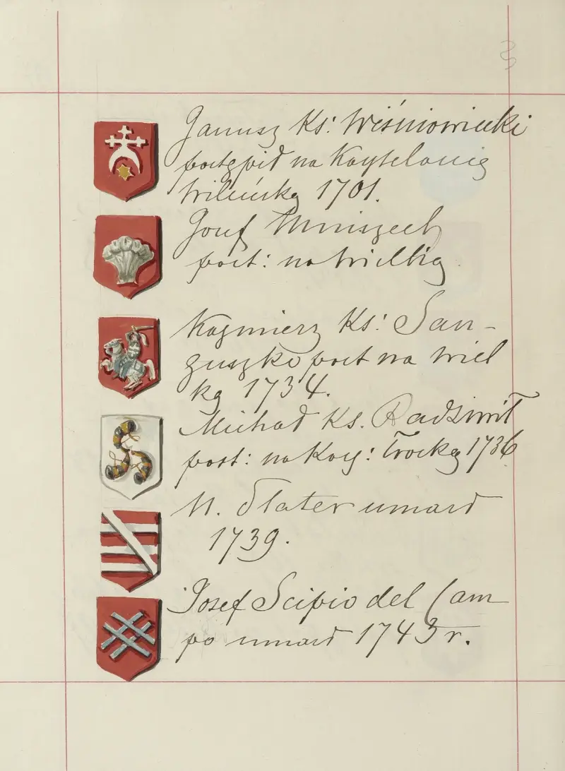 Wappen der Republik Polen und des Großfürstentums Litauen. Bd. 1 Taf. 230 von Boleslaw Starzyński