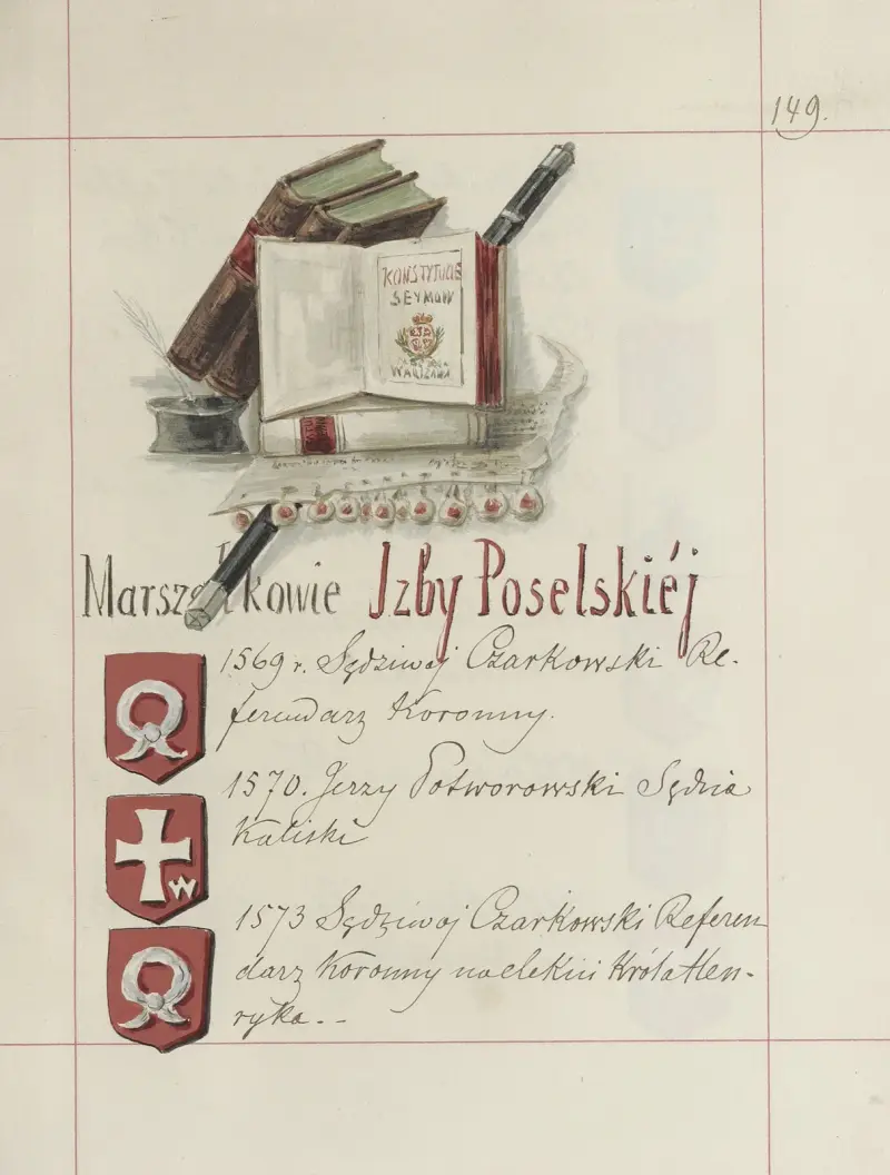 Wappen der Republik Polen und des Großfürstentums Litauen. Bd. 1 Taf. 233 von Boleslaw Starzyński