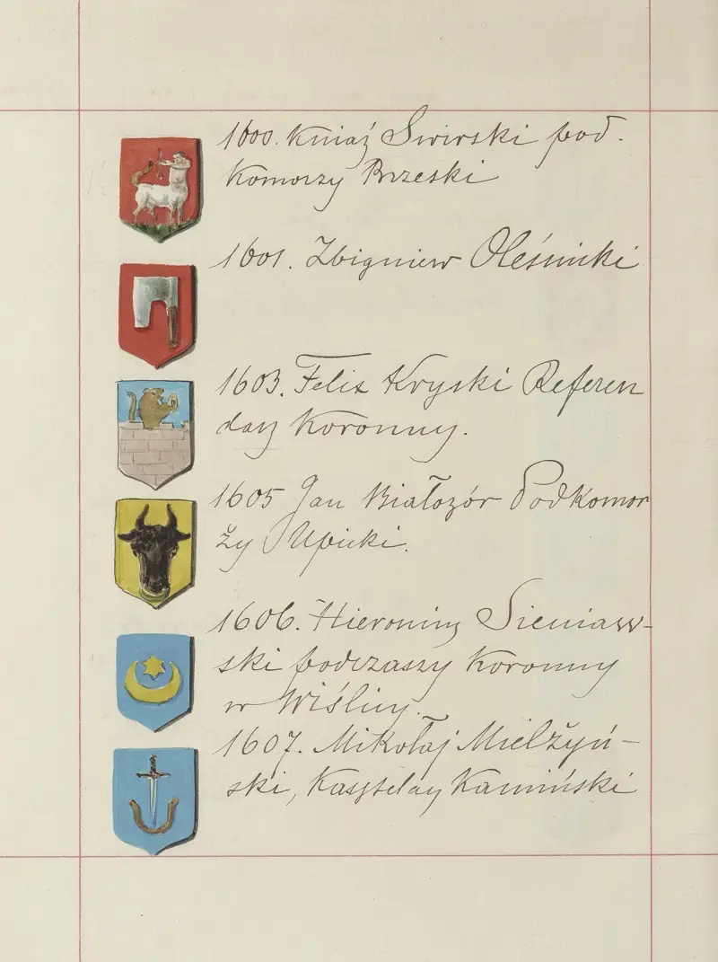 Wappen der Republik Polen und des Großfürstentums Litauen. Bd. 1 Bl. 236 von Boleslaw Starzyński