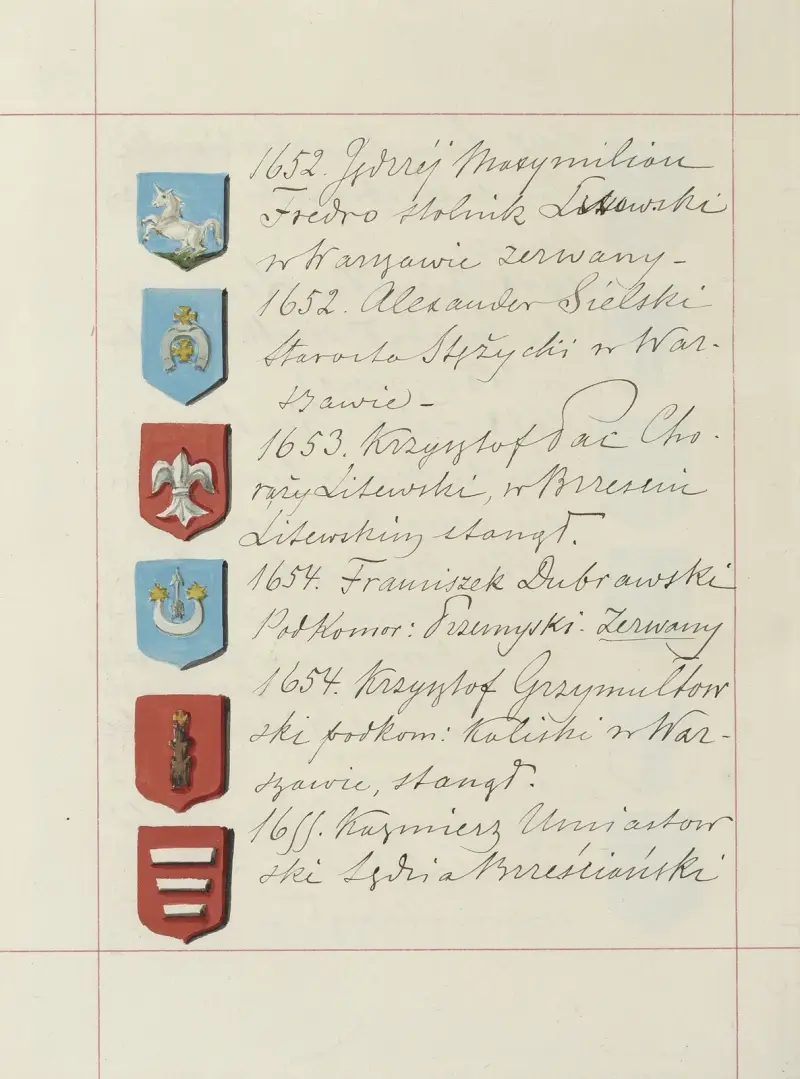 Wappen der Republik Polen und des Großfürstentums Litauen, T. 1 Bl. 244 von Boleslaw Starzyński