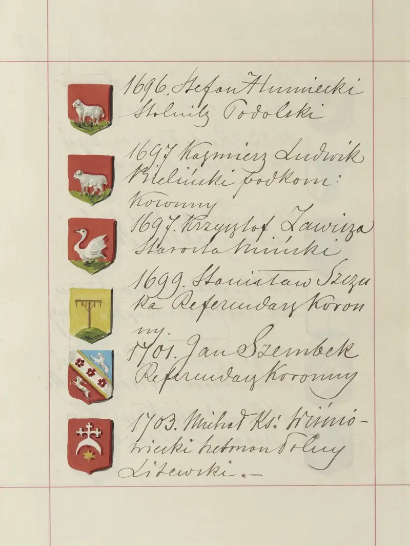 Wappen der Republik Polen und des Großfürstentums Litauen, Teil 1, Tafel 250 von Boleslaw Starzyński