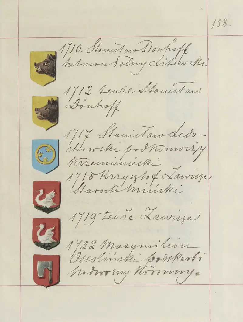 Wappen der Republik Polen und des Großfürstentums Litauen. Bd. 1 Taf. 251 von Boleslaw Starzyński