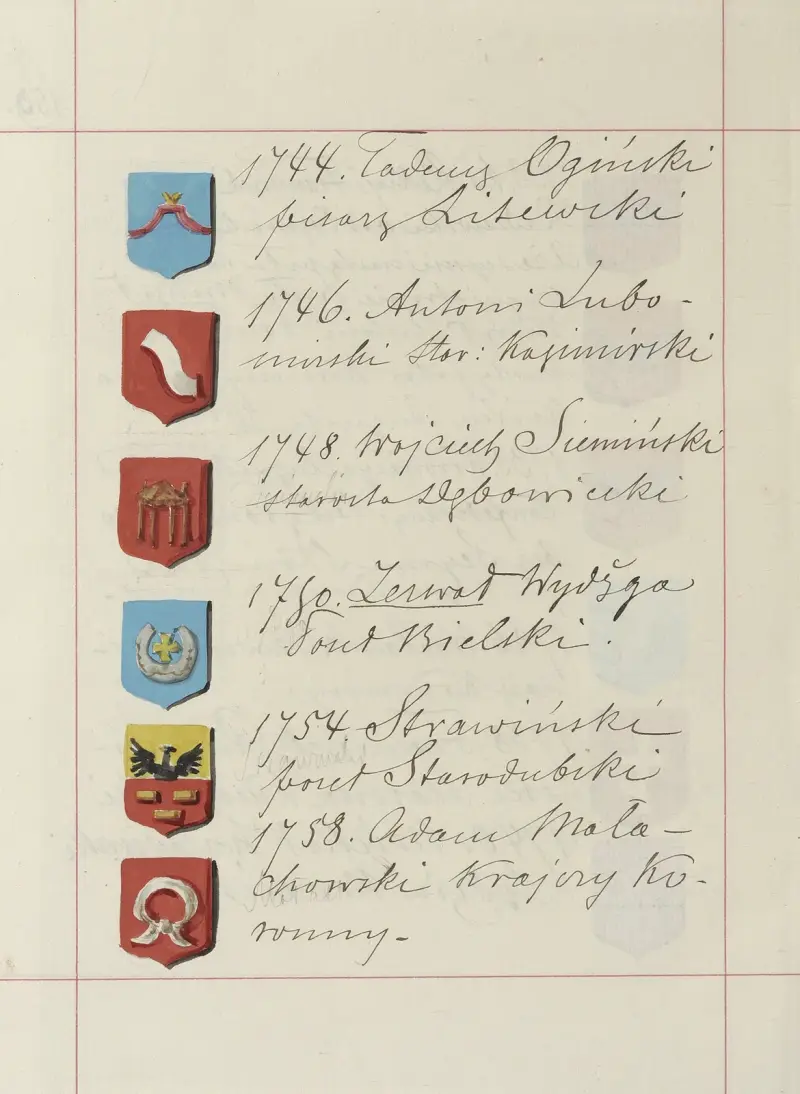 Wappen der Republik Polen und des Großfürstentums Litauen. Bd. 1 Taf. 254 von Boleslaw Starzyński