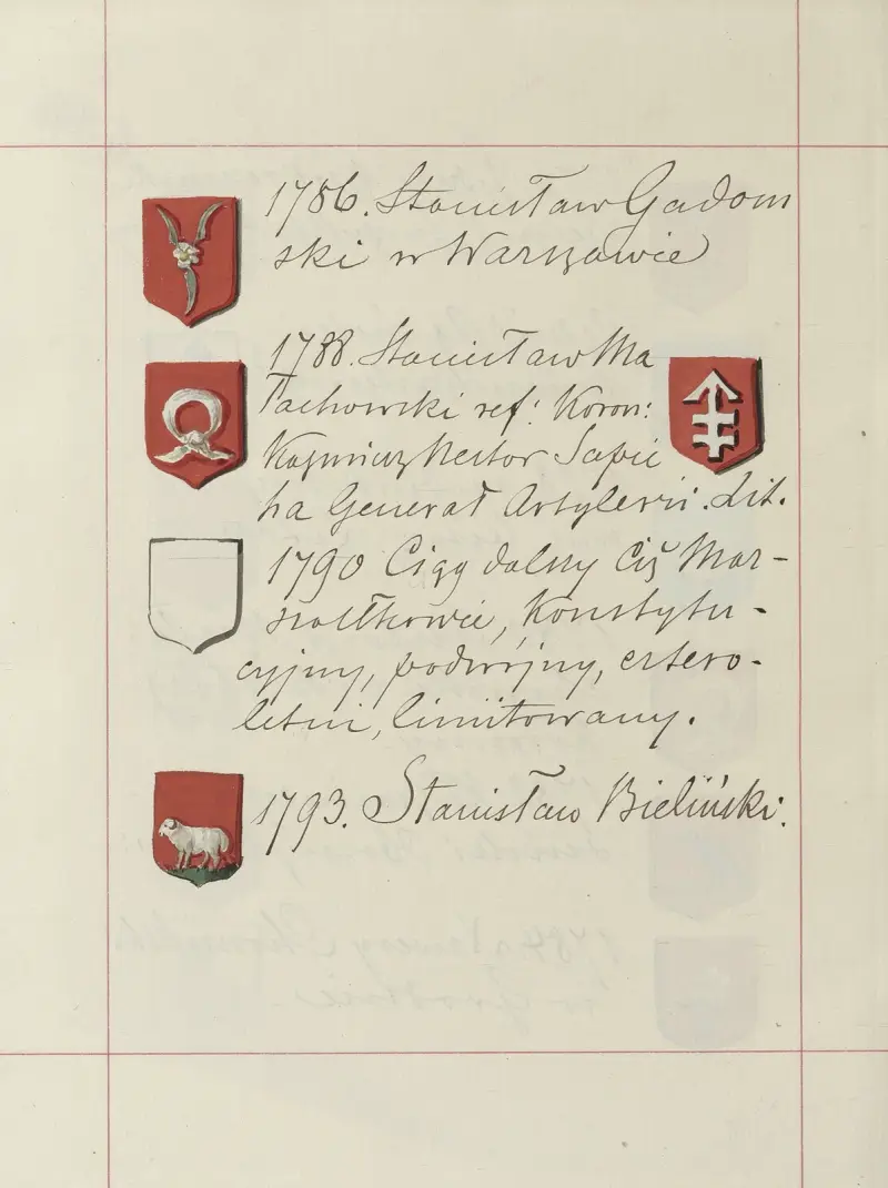 Wappen der Republik Polen und des Großfürstentums Litauen. Bd. 1 Taf. 258 von Boleslaw Starzyński