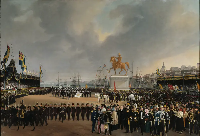 Odsłonięcie pomnika konnego Karola XIV Jana w 1854 roku, Carl Stefan Bennet