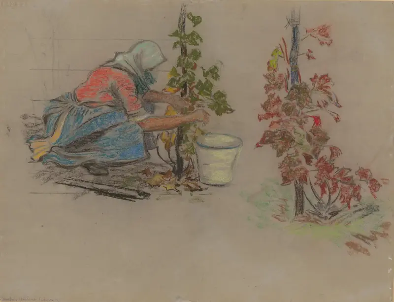 Während der Ernte von Štefan Polkoráb