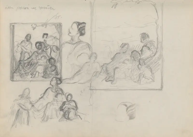 Skizzenbuch mit Figurenstudien, 1930 – Nr. 1 von Štefan Polkoráb