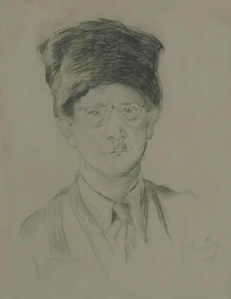 Autoportrét, 1945, Štefan Polkoráb