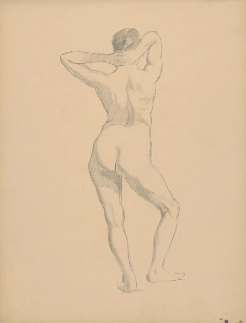 Skizzenbuch mit Aktfiguren, 1901 – Nr. 2 von Štefan Polkoráb