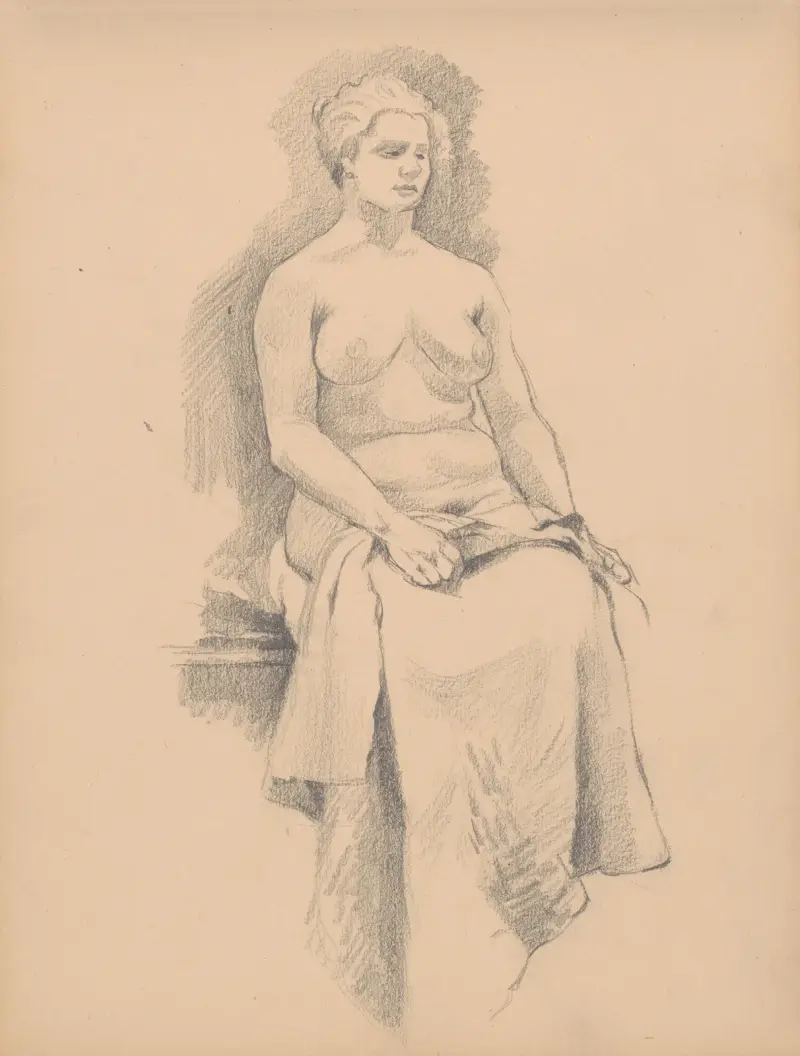 Szkicownik ze studiami aktów, 1901 – nr 2, Štefan Polkoráb