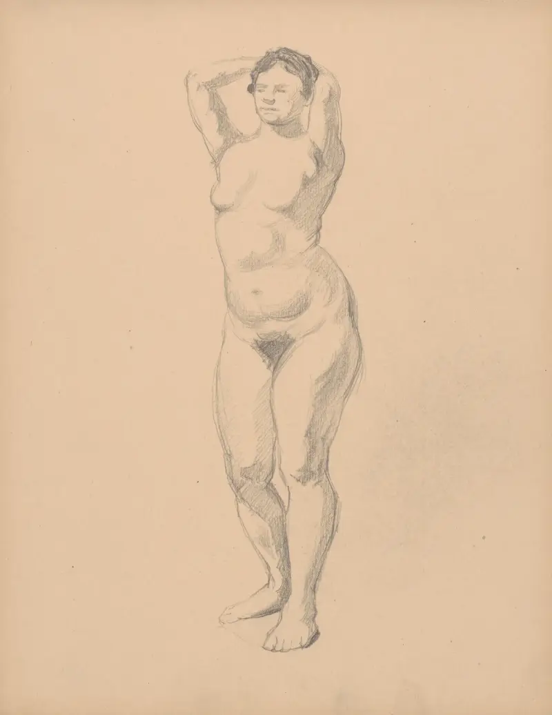 Skizzenbuch mit Aktstudien, 1901 – Nr. 7 von Štefan Polkoráb