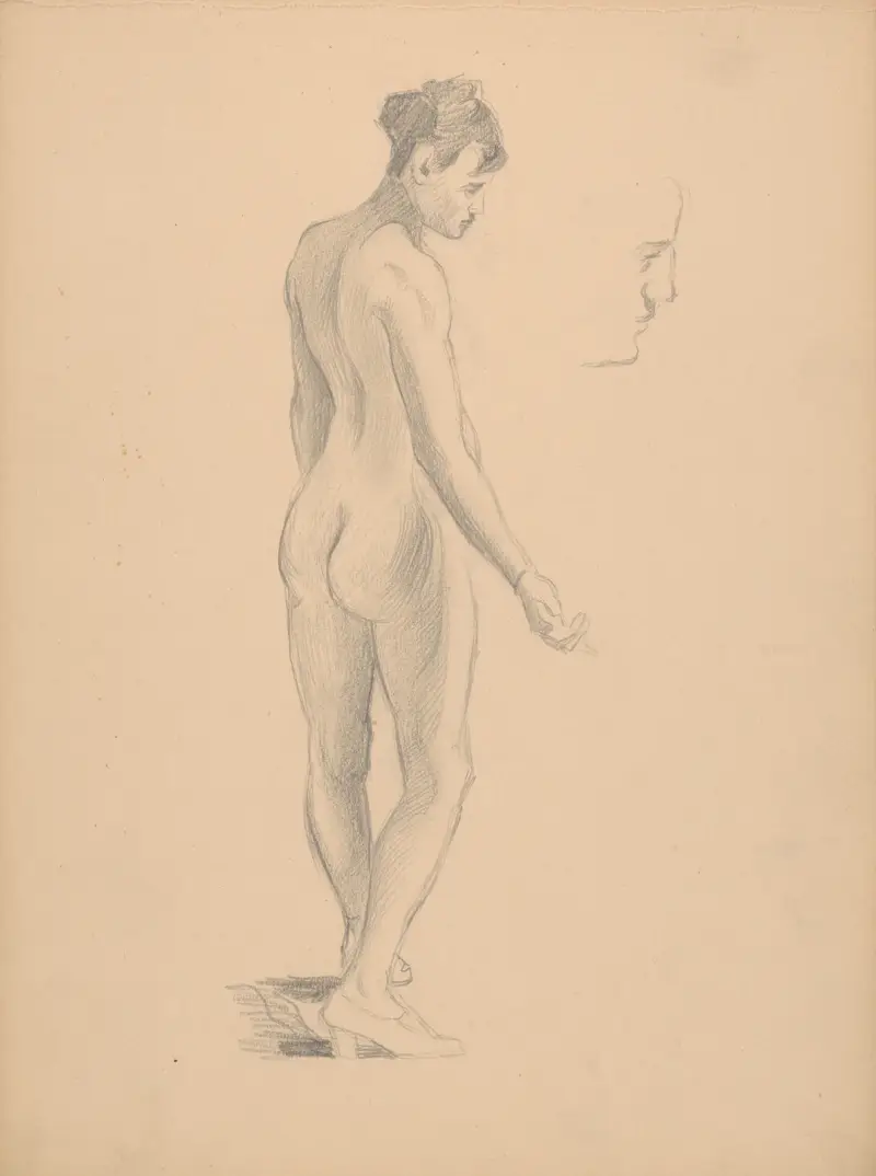 Skizzenbuch mit Aktstudien, 1901 – Nr. 8 von Štefan Polkoráb