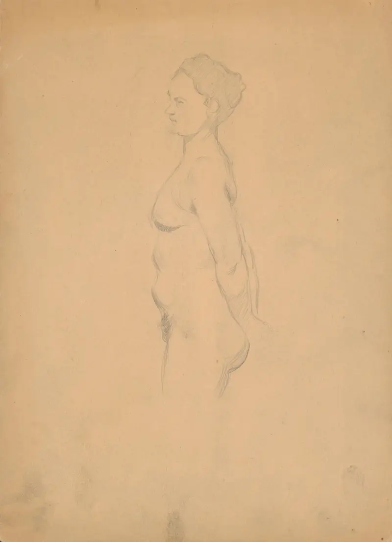 Skizzenbuch mit nackten Figuren, 1901 – Nr. 3 von Štefan Polkoráb