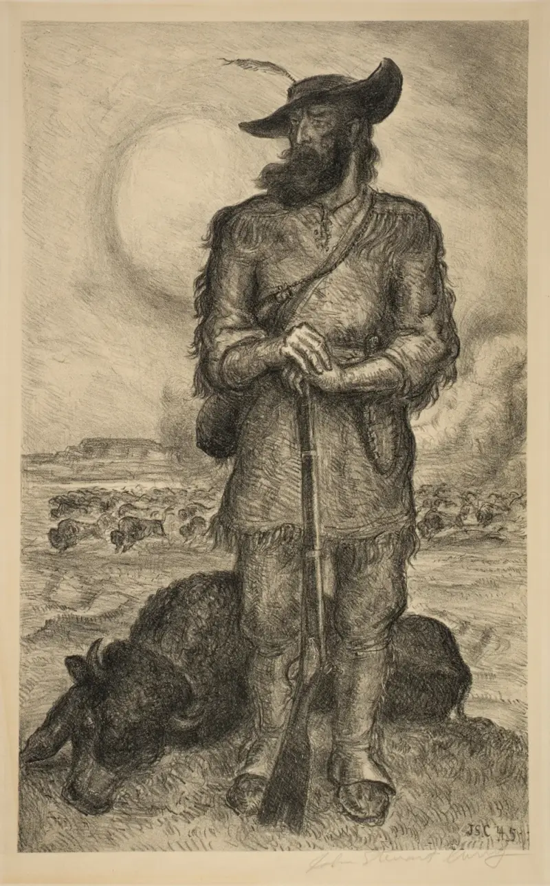 Der Präriemann von John Steuart Curry