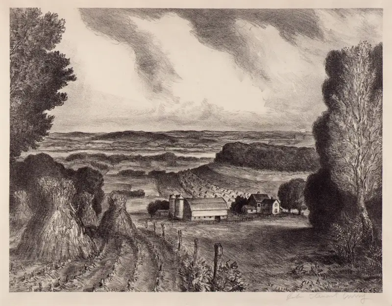 Valley of the Wisconsin av John Steuart Curry
