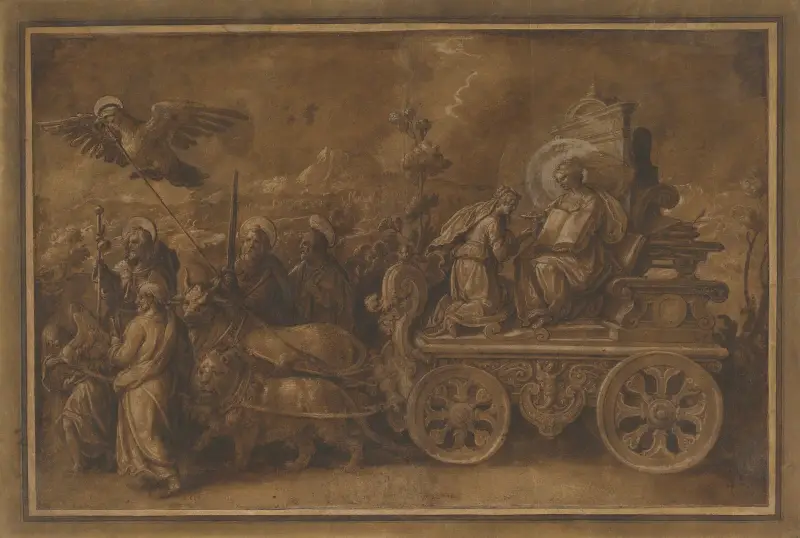 Allegori över kyrkans triumf av Jan van der Straet (Stradanus)