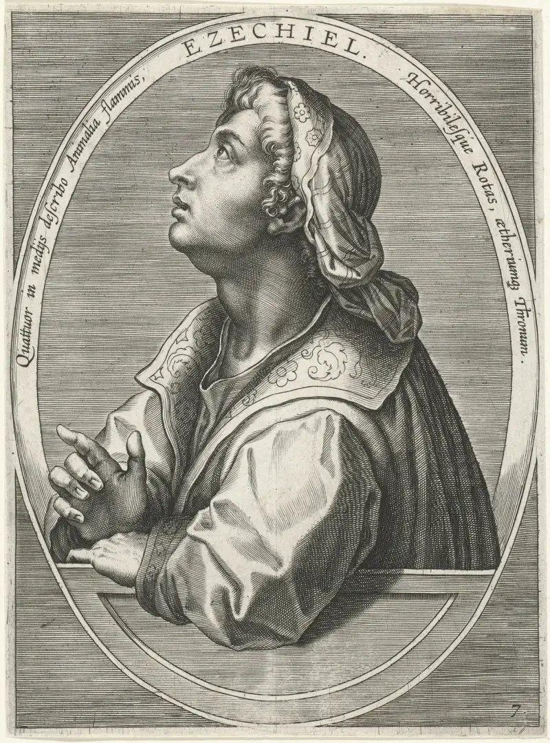 Ezekiel av Jan van der Straet (Stradanus)