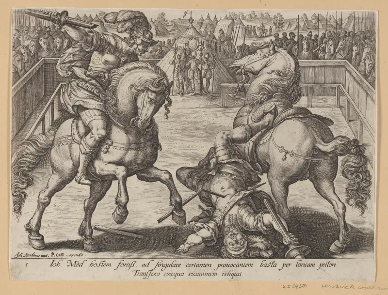Giovanni de' Medici i duell av Jan van der Straet (Stradanus)
