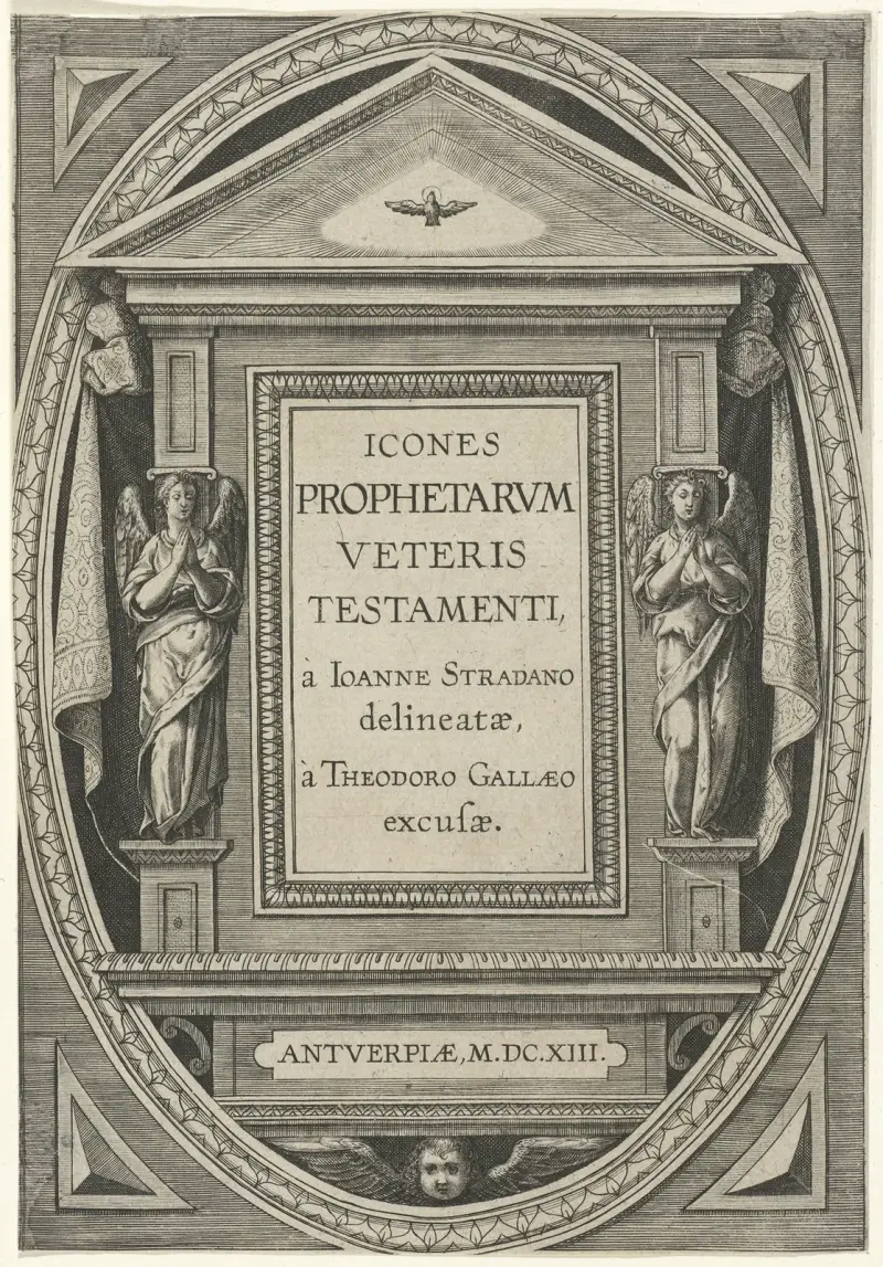 Profeternas bilder i Gamla testamentet – titel av Jan van der Straet (Stradanus)