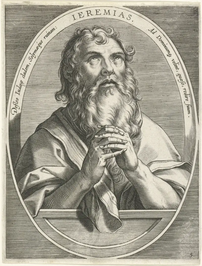 Jeremiah av Jan van der Straet (Stradanus)