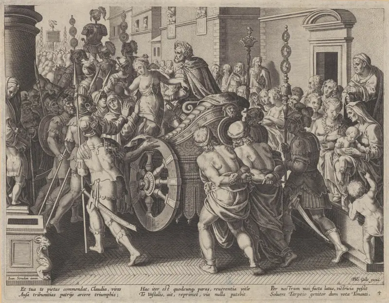 The Triumph of Hersilia av Jan van der Straet (Stradanus)