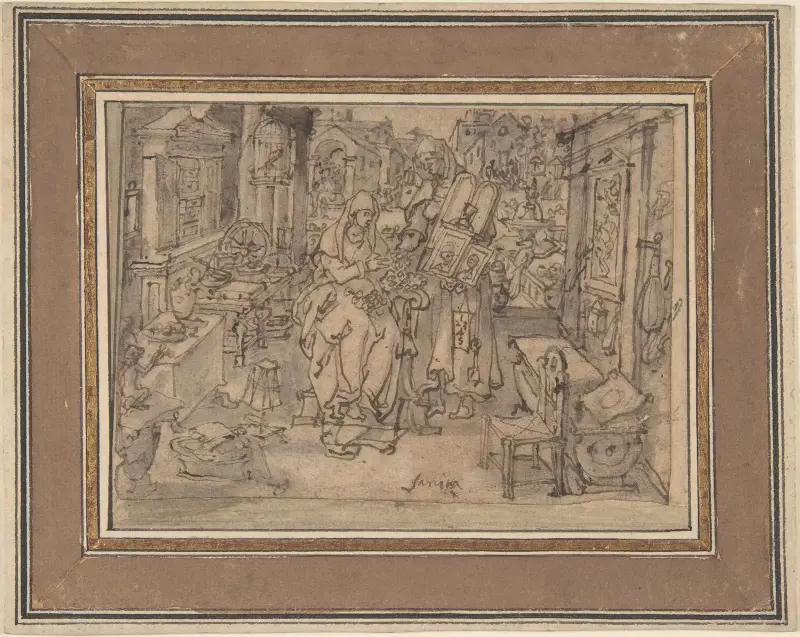 Vanitas av Jan van der Straet (Stradanus)