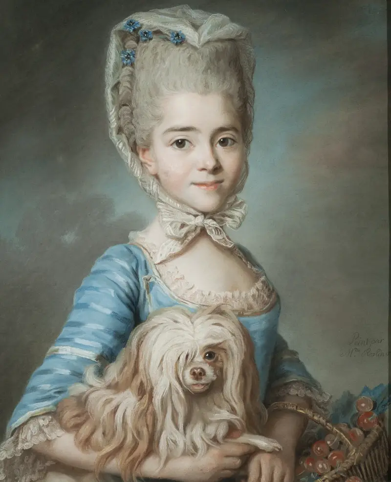 Augustine Suzanne Roslin, konstnärens dotter av Marie-Suzanne Giroust