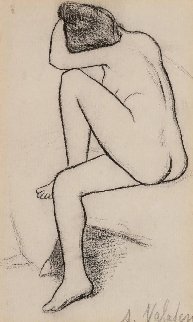 Femme nue, assise av Suzanne Valadon