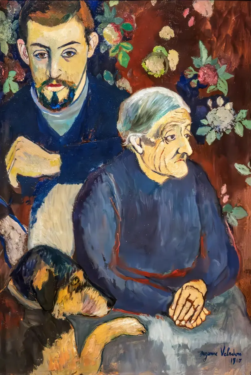 Grand-mère et petit-fils av Suzanne Valadon