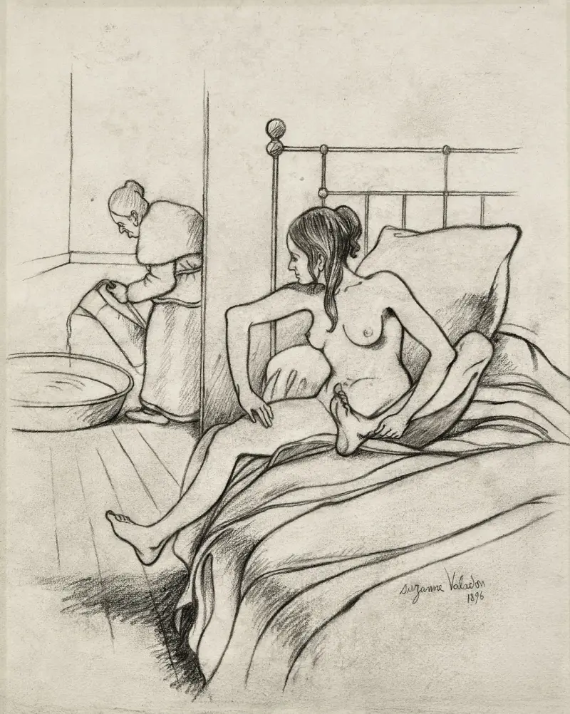Ung flicka i badkar av Suzanne Valadon