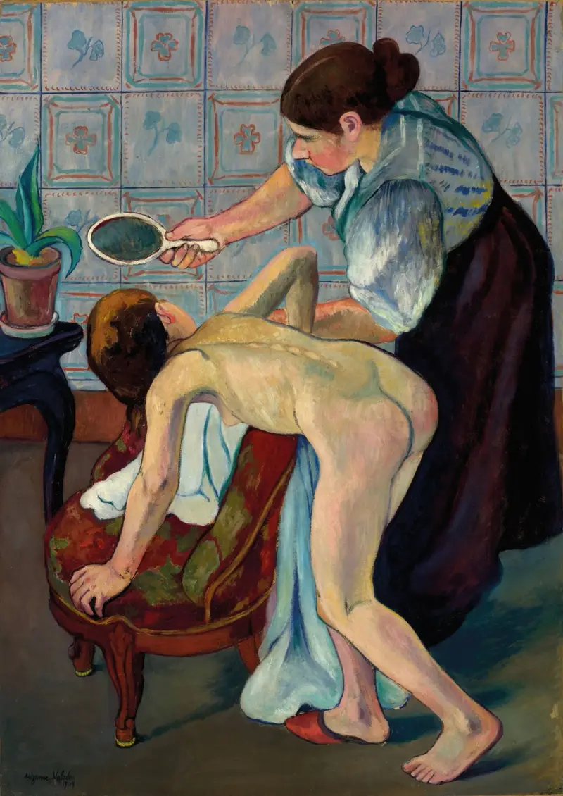 Das kleine Mädchen mit dem Spiegel von Suzanne Valadon