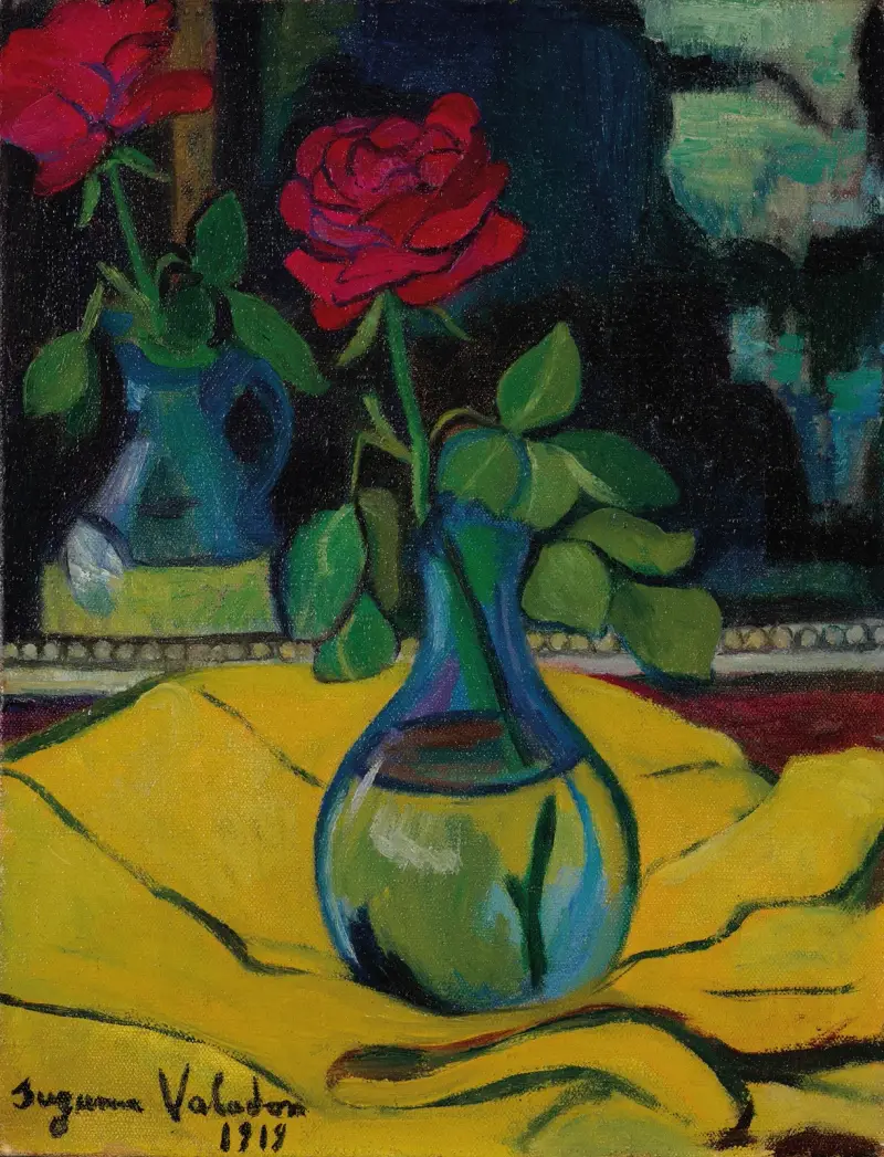 Die Rose im Spiegel von Suzanne Valadon